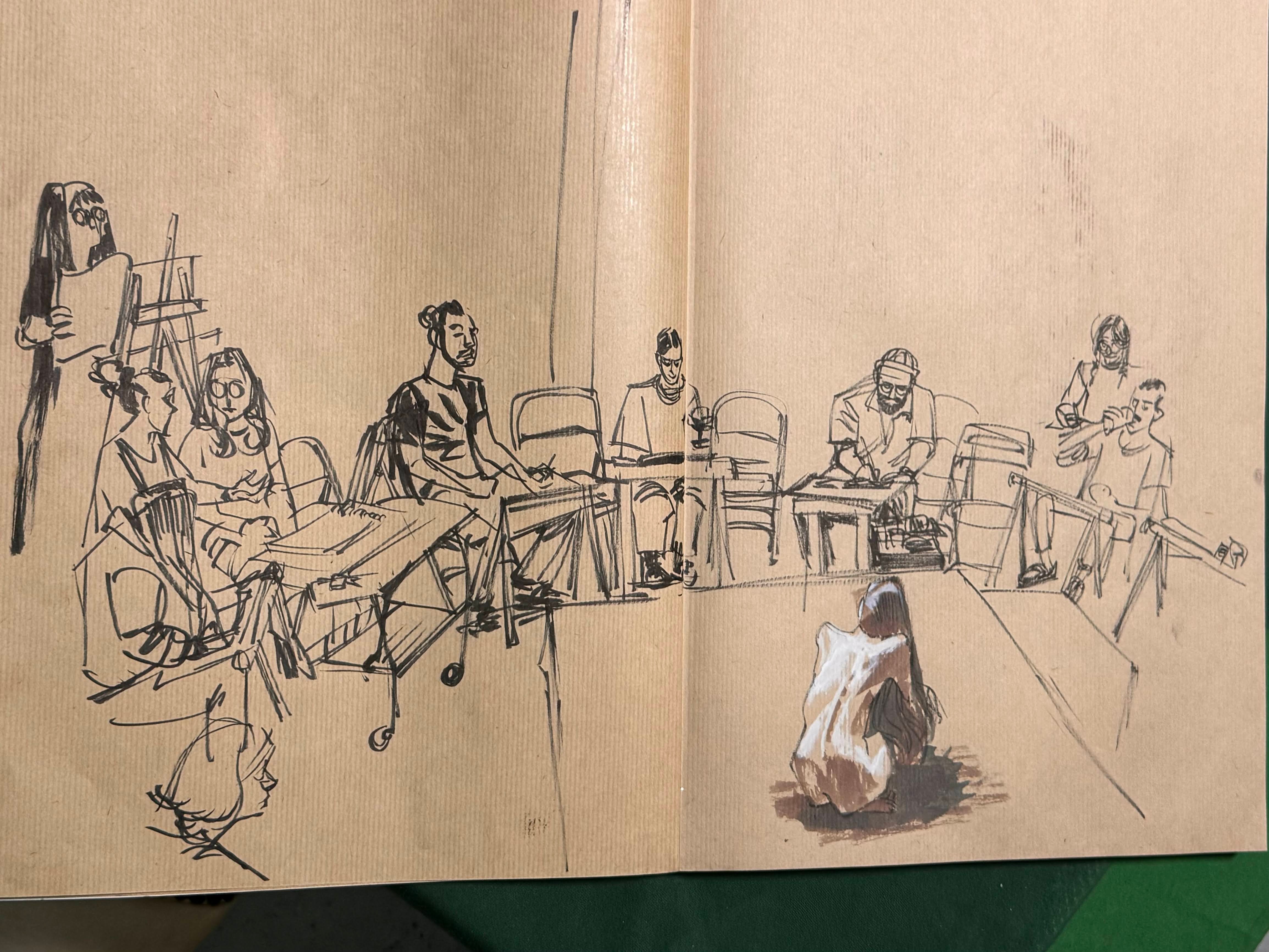 dibujo hecho en @lifedrawingbarcelona